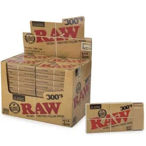 300 Pack Papers - Raw 1 ¼ 