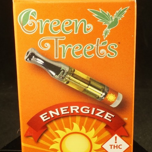 Green Treets - 500mg Cart - Energize Sour Pebbles