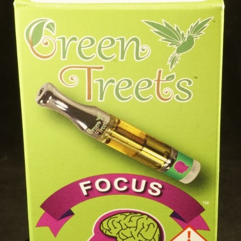 Green Treets - 500mg Cart - Focus Green Apple Mojito