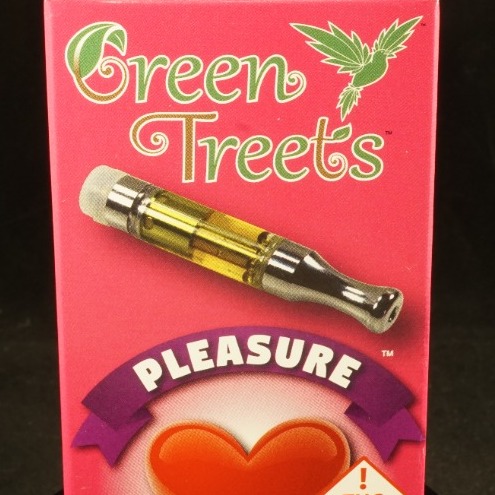 Green Treets - 500mg Cart - Pleasure Strawberry Shortcake