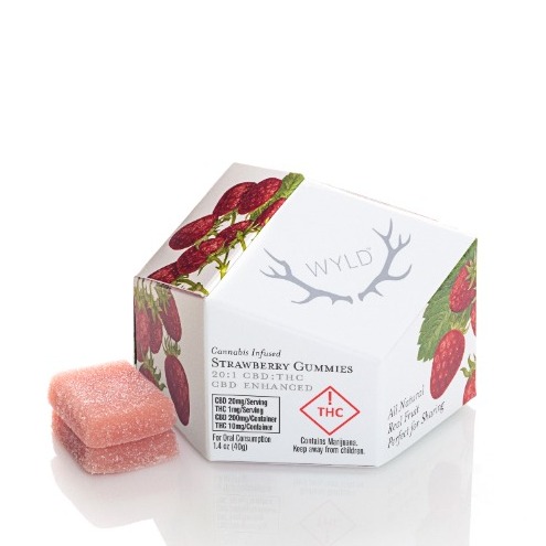 Wyld - Strawberry Gummies - 20:1 CBD:THC
