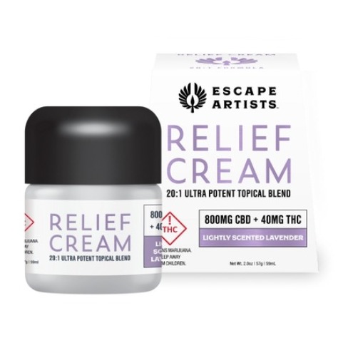 Escape Artist - 20:1 CBD Cream Relief : Lavender 