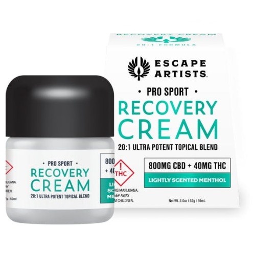Escape Artist - 20:1 CBD Cream Recovery : Light Menthol