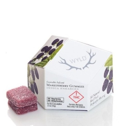 WYLD - 4 Pack Indica Marionberry Gummies $60