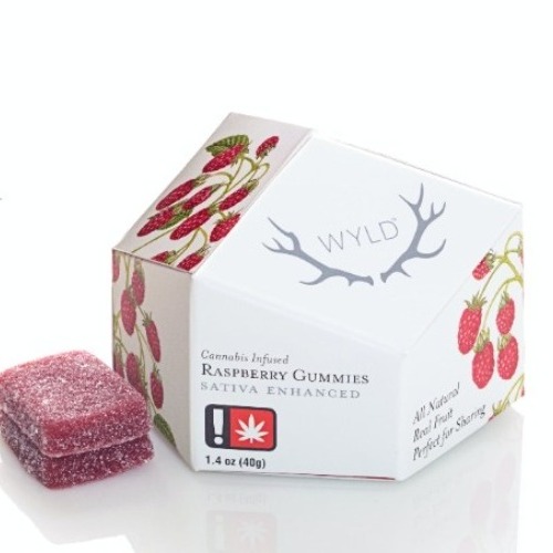 WYLD - 4 Pack Sativa Raspberry Gummies $60